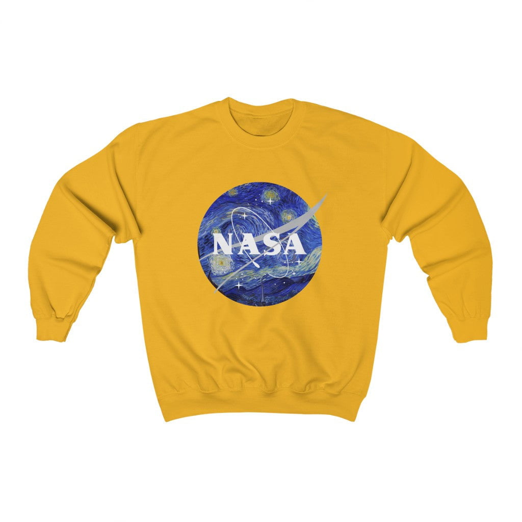 Yellow store nasa sweatshirt