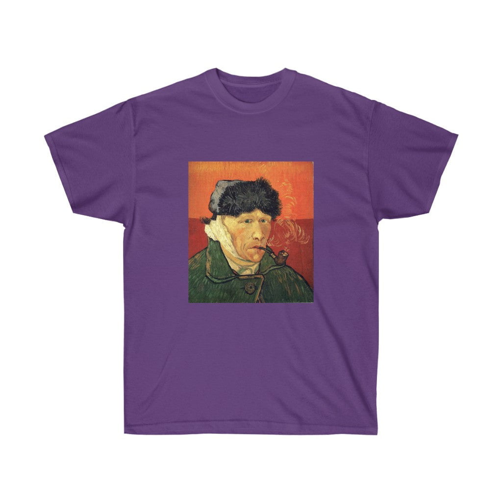 Vincent van Gogh Self-Portrait with Bandaged Ear and Pipe T-shirt