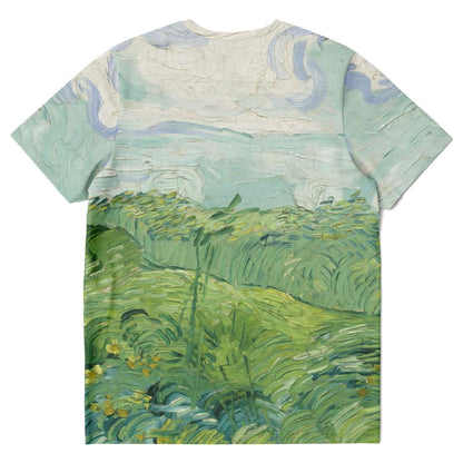 Van gogh green field T-shirt