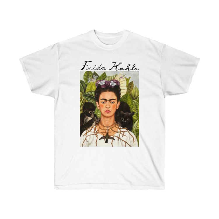 Self-portrait with thorn necklace and hummingbird Frida Kahlo T-shirt