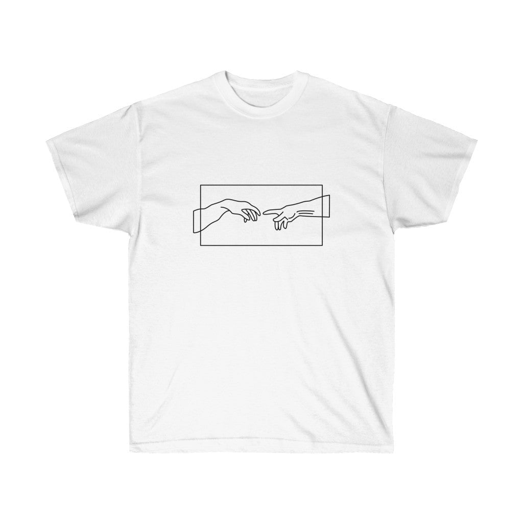 T-shirt minimaliste de la création d'Adam 