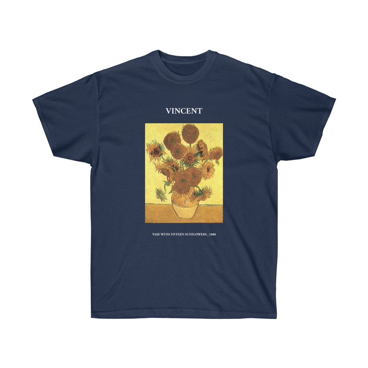 T-shirt Vincent van Gogh Vase avec quinze tournesols