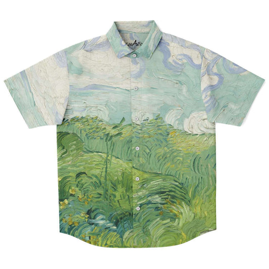 Camisa abotonada campo verde van gogh