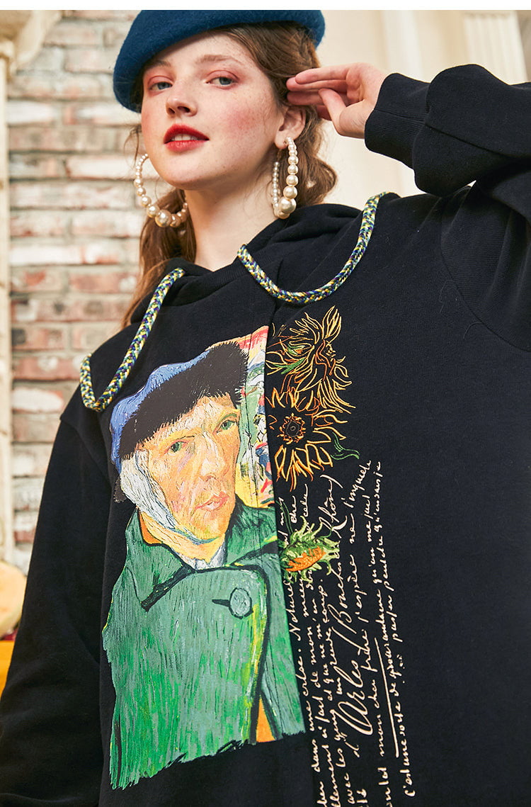 vestido con capucha Van Gogh