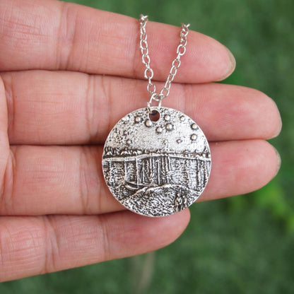Starry Night Over The Rhone Van Gogh Pendant Necklace