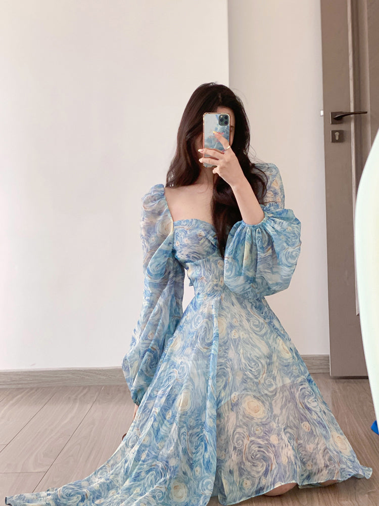 Starry Night Long fairy dress Galartsy Starry Night Long fairy dress Galartsy