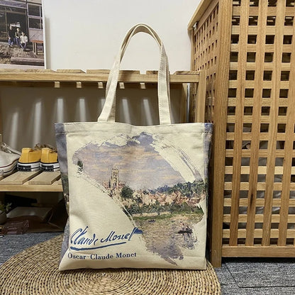 Claude Monet Tote Bag Monet Tote Bag Cotton Bag Claude -  Israel