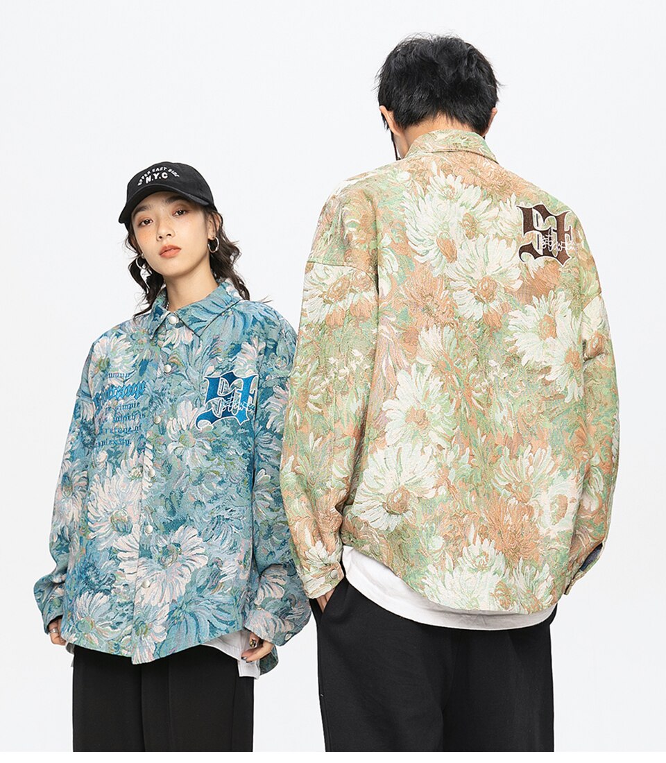 Van Gogh inspired Streetwear Gothic Jacket