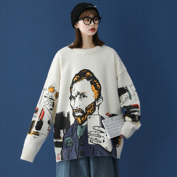 Van Gogh Korean style Sweater