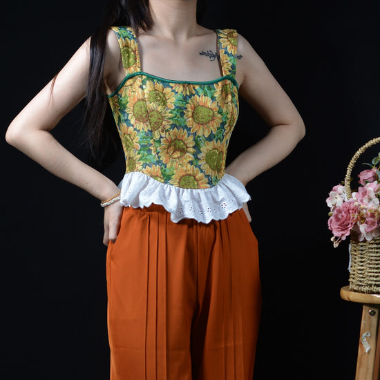 Sunflower Corset Top
