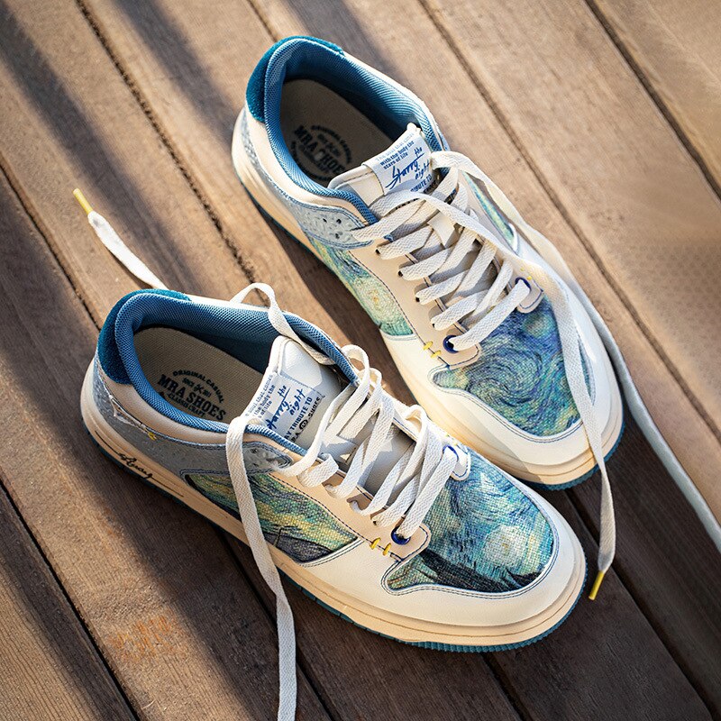 Zapatillas inspiradas en la noche estrellada de Van Gogh – Galartsy