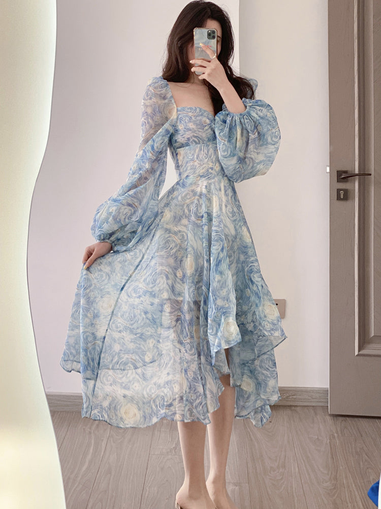 Starry Night Long fairy dress Galartsy Starry Night Long fairy dress Galartsy