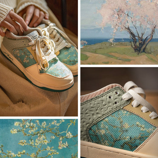 Van Gogh Almond Blossoms inspired sneakers