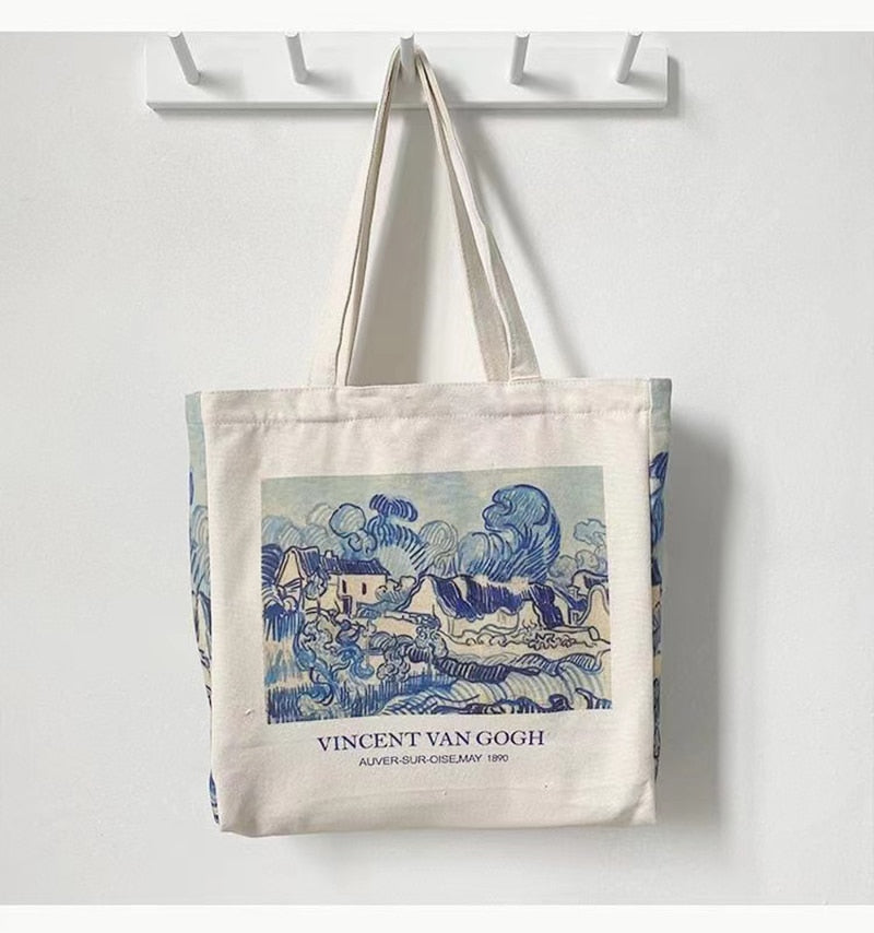 Handmade bag for VAN GOGH lovers ! ♥️ For order contact us 💙 #nature  #beauty #girl #photo #amazing #instalike #model #design … | Handmade bags, Van  gogh art, Bags
