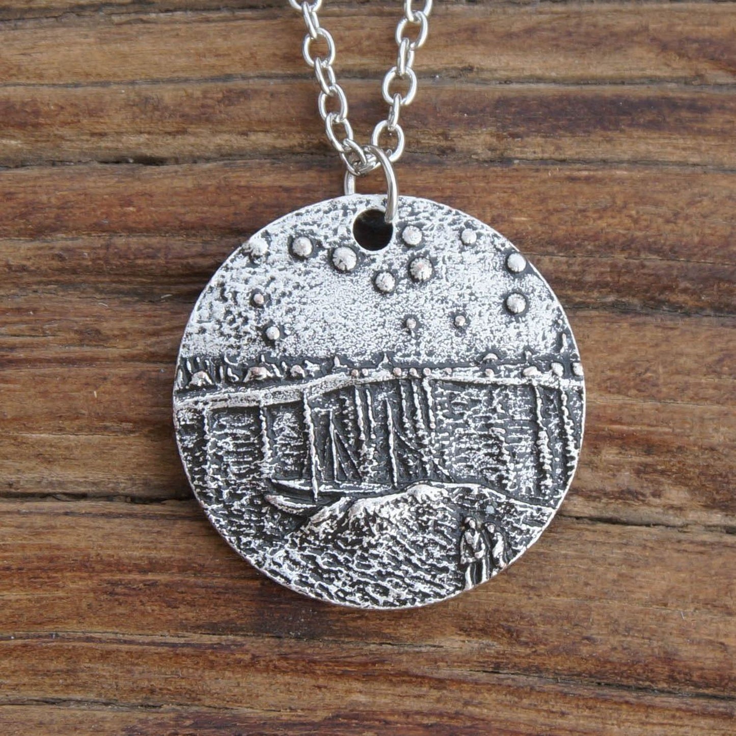 Starry Night Over The Rhone Van Gogh Pendant Necklace