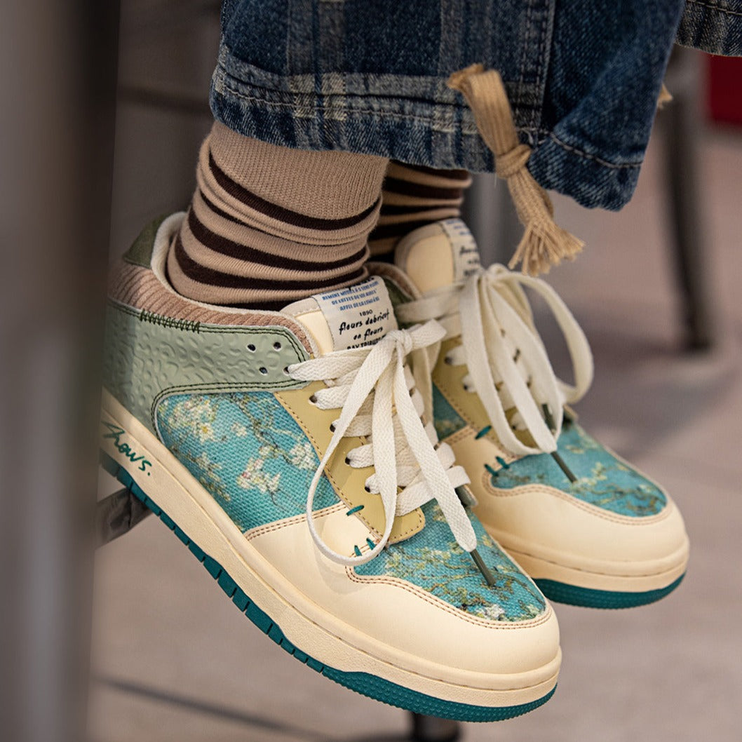 Van Gogh Almond Blossoms inspired sneakers Galartsy