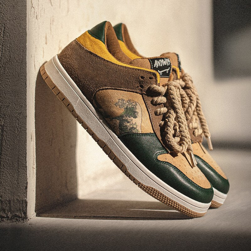 The great wave off Kanagawa inspired sneakers Galartsy The great wave off Kanagawa inspired sneakers Galartsy