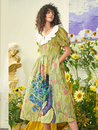Van Gogh Iris vintage Dress