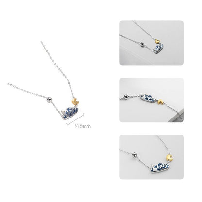 Van Gogh Starry Night inspired Necklace
