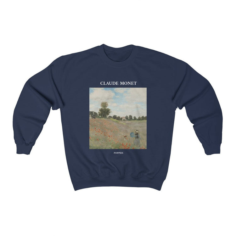 Claude Monet Wild Poppies Sweatshirt