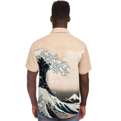 Hokusai La Grande Vague au large de Kanagawa CHEMISE BOUTONNÉE