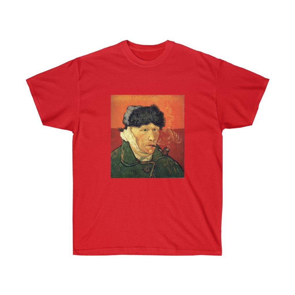 Vincent van Gogh Self-Portrait with Bandaged Ear and Pipe T-shirt