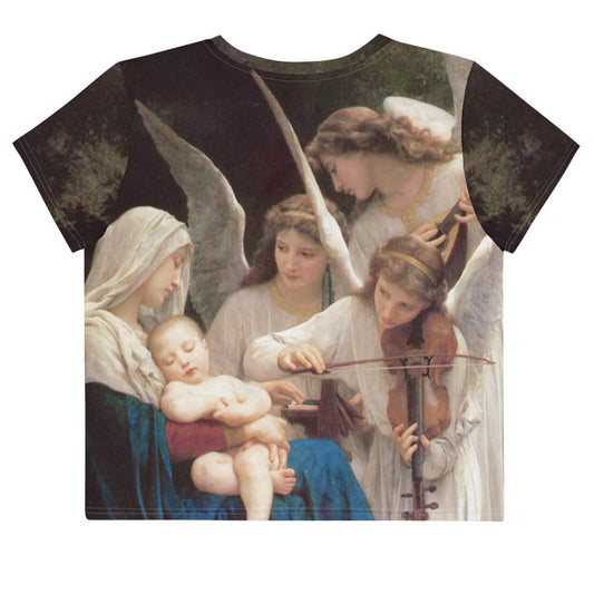 William-Adolphe Bouguereau song of the angel crop top