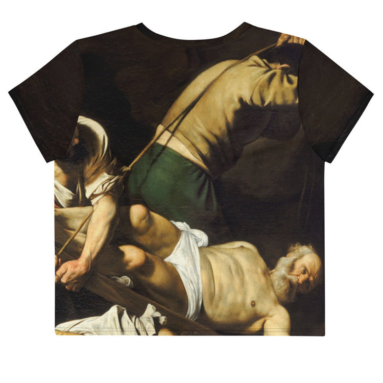 Crucifixion of St. Peter CARAVAGGIO Crop Top