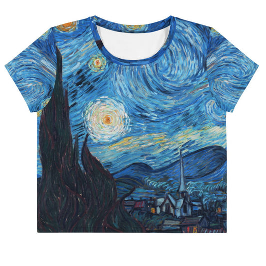 Top corto Noche estrellada de Van Gogh