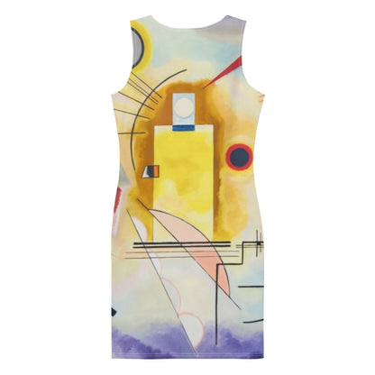 Kandinsky Yellow-Red-Blue Sublimation Cut & Sew Dress