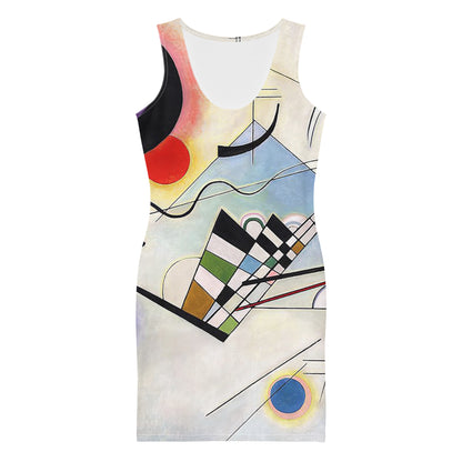 Kandinsky blue painting Sublimation Cut & Sew Dress