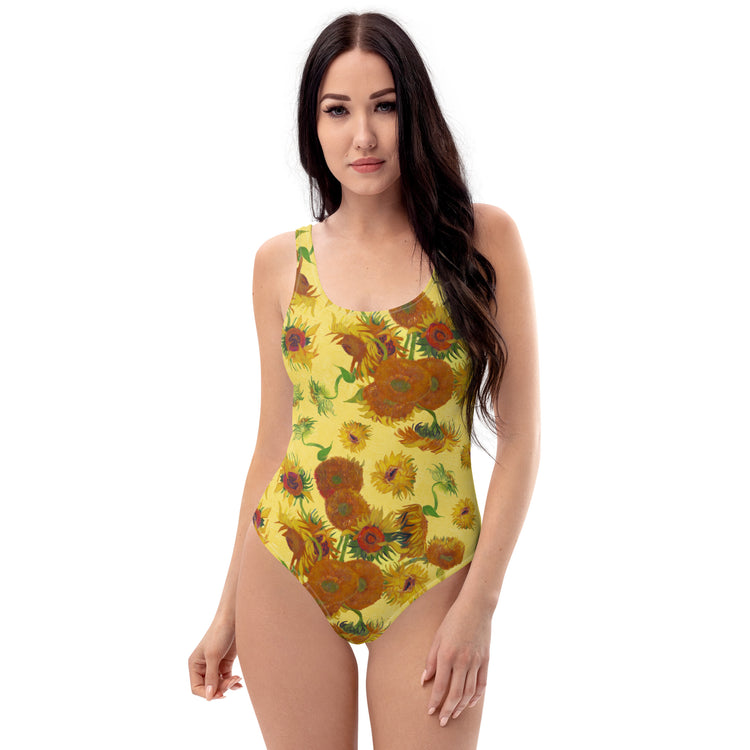 Vincent van Gogh Sunflowers One-Piece Swimsuit