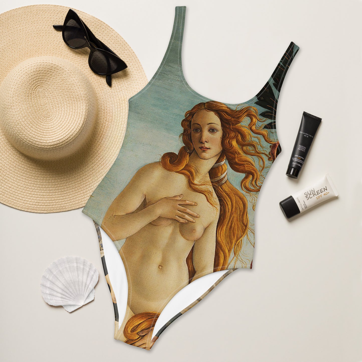 Traje de baño de una pieza Sandro Botticelli El nacimiento de Venus