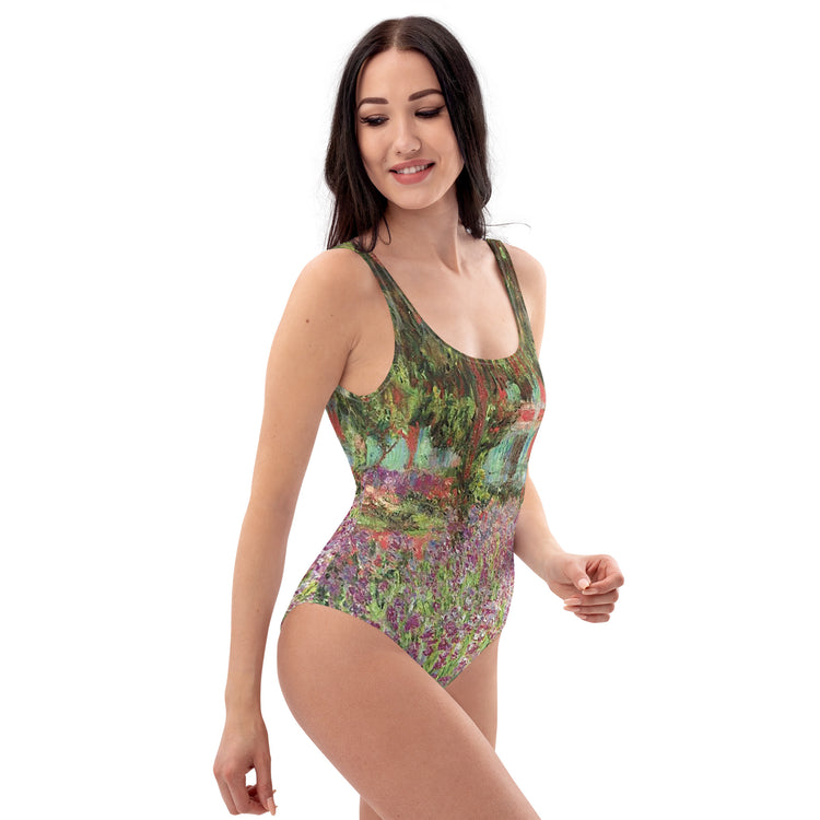 Claude Monet The Water Lily Pond One-Piece Swimsuit