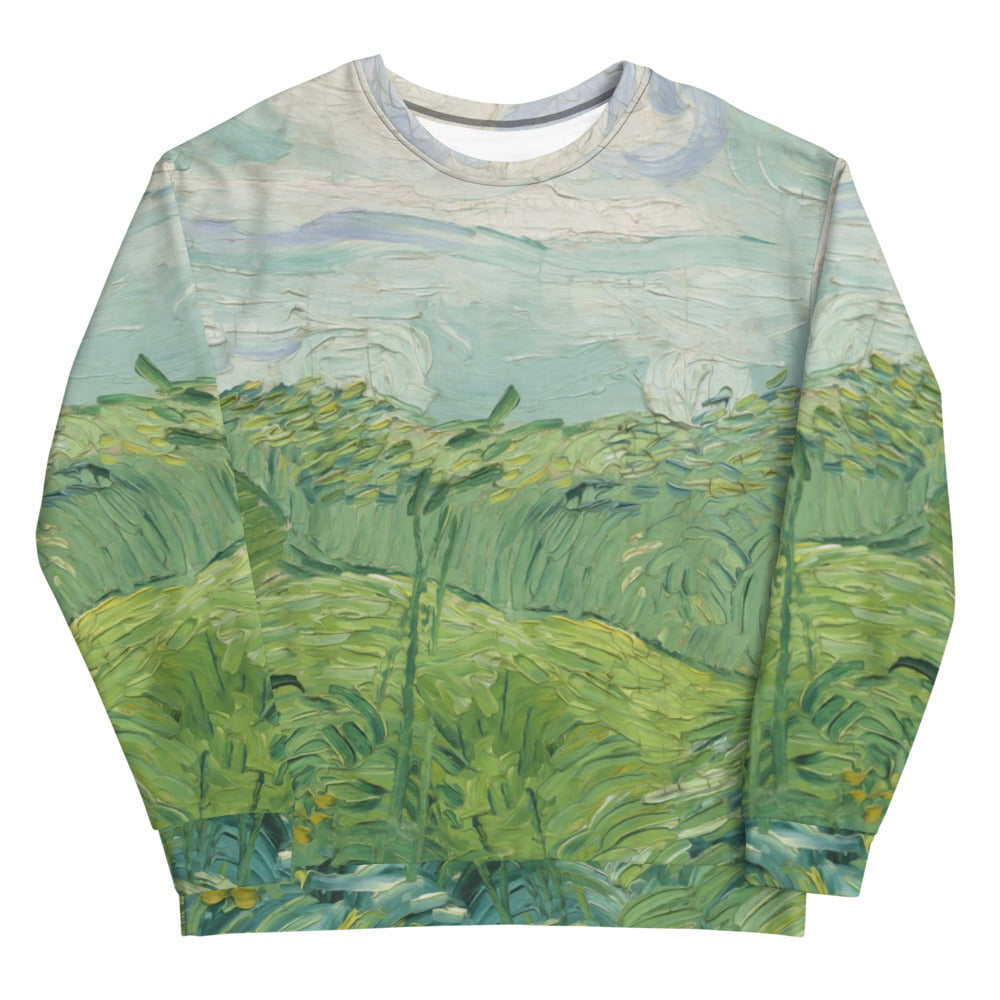 Van gogh green field Sweatshirt