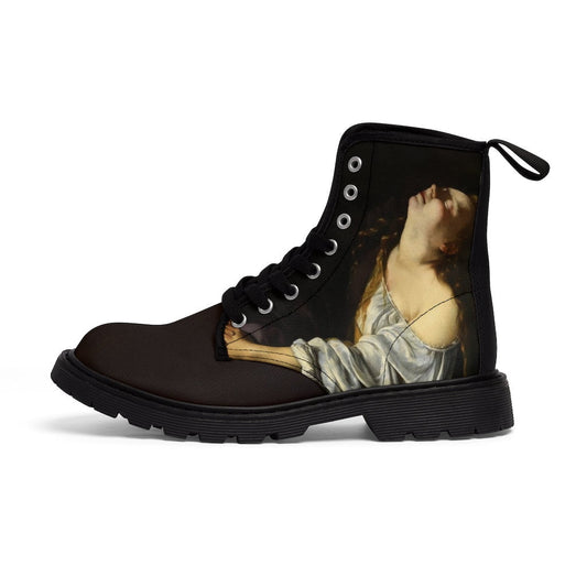 Mary Magdalene in Ecstasy Artemisia Gentileschi Canvas Boots