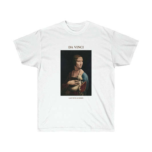 Léonard de Vinci Dame avec un t-shirt Ermin 
