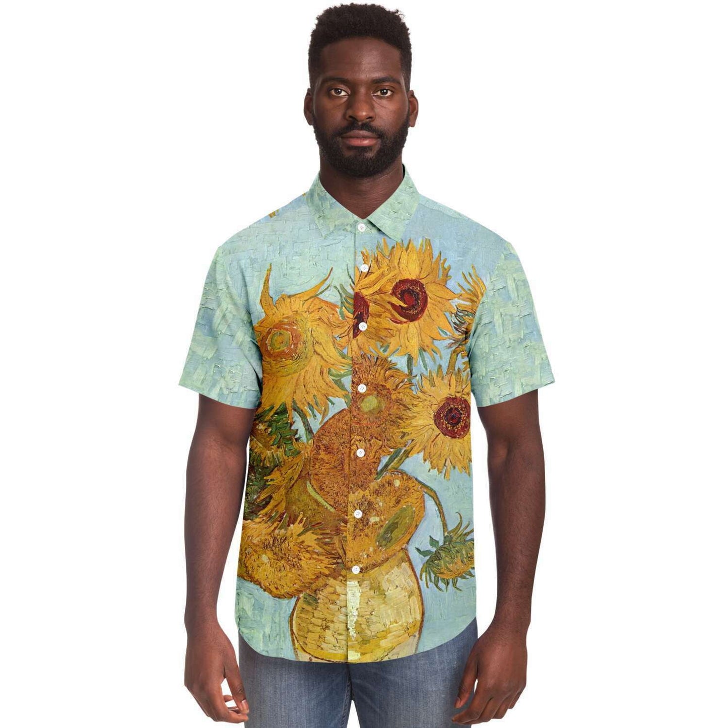 Vincent sunflowers spring shirt