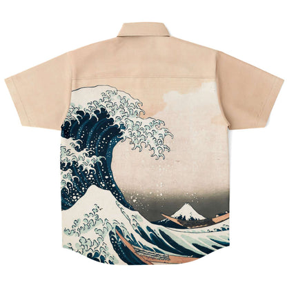 Hokusai La Grande Vague au large de Kanagawa CHEMISE BOUTONNÉE