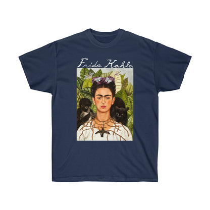 Self-portrait with thorn necklace and hummingbird Frida Kahlo T-shirt