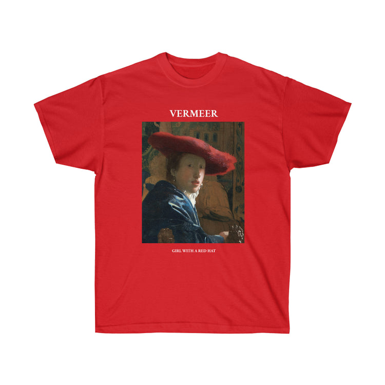 Vermeer Girl with a Red Hat T-shirt