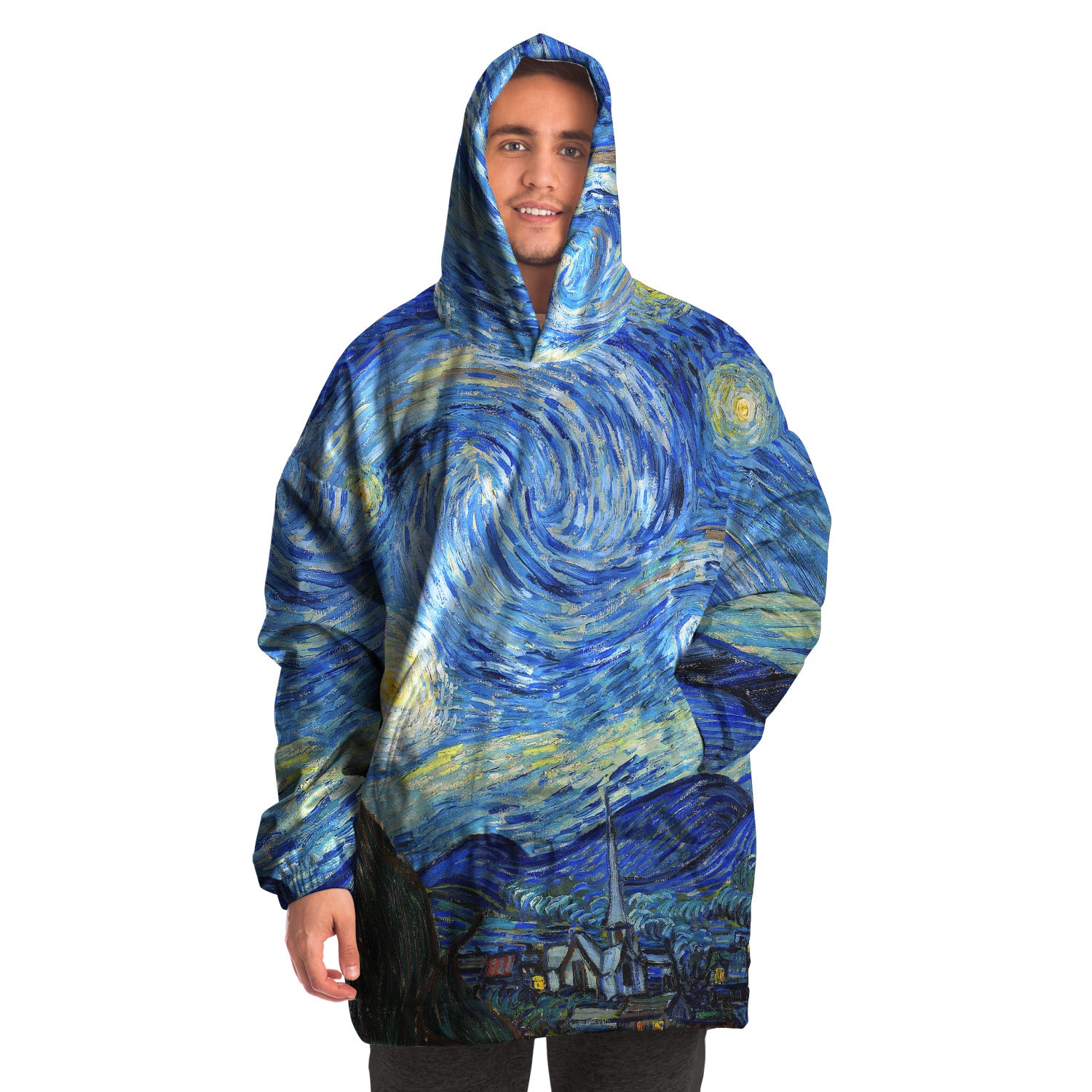 Hooded Blanket orders Starry night Vincent van Gogh blanket hoodie hoodie blanket