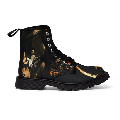 The Seven Works of Mercy CARAVAGGIO Canvas Boots