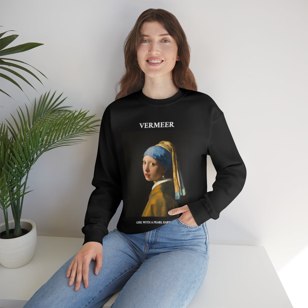 Vermeer Girl with a Pearl Earring Sweatshirt 