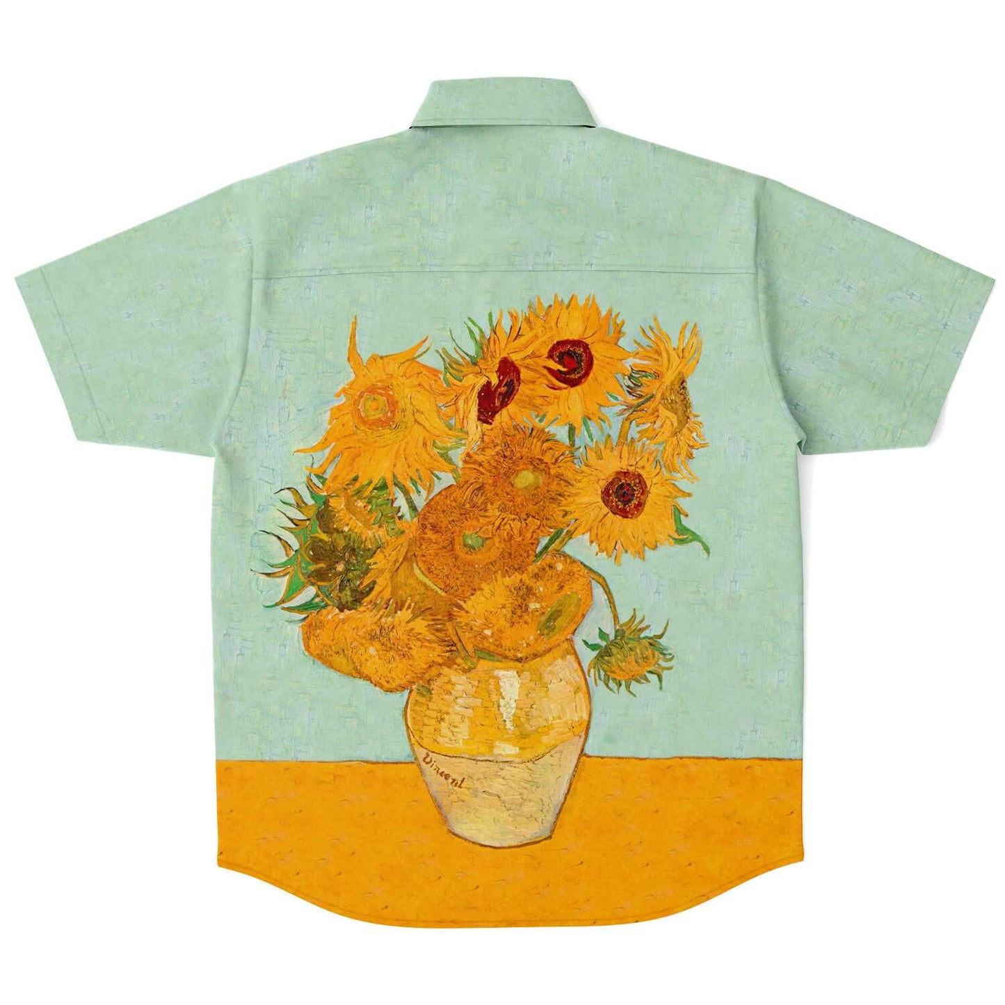 Chemise boutonnée tournesols Van Gogh