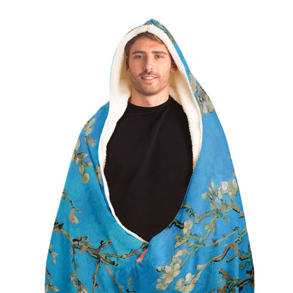 Van Gogh Almond blossoms Hooded Blanket