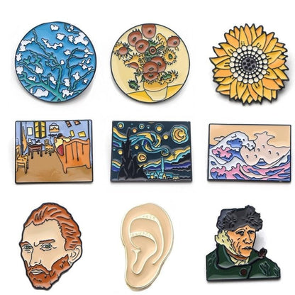Collection de Pin's en émail Van Gogh 