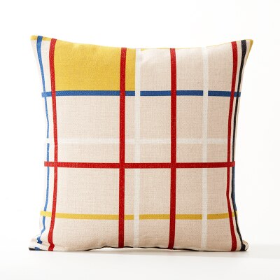 Mondrian Pillow Case - Musart Pillows - Composition with Red, Blue and  Yellow (1930) - Multi