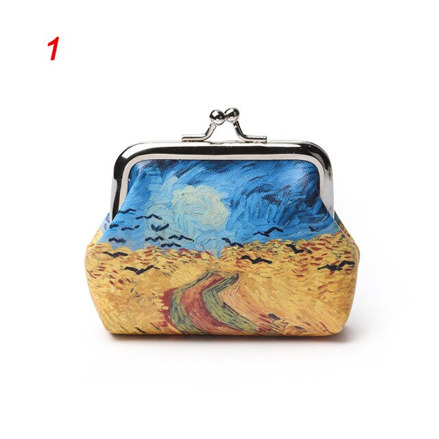 Value Arts Van Gogh Starry Night Coin Purse Pouch with Key Ring :  Amazon.in: Bags, Wallets and Luggage