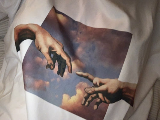 Camisetas Michelangelo cielo